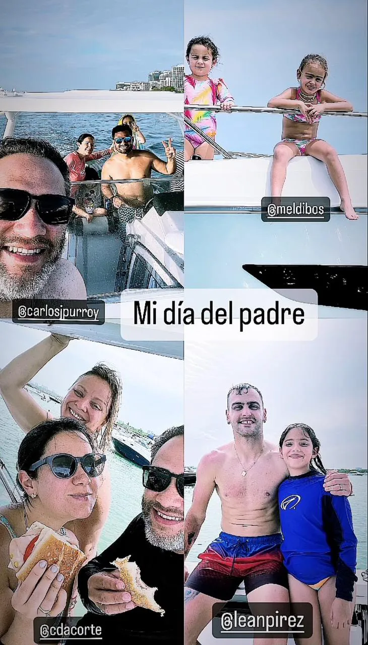 Leandro González Pirez vacaciones día padre Miami
