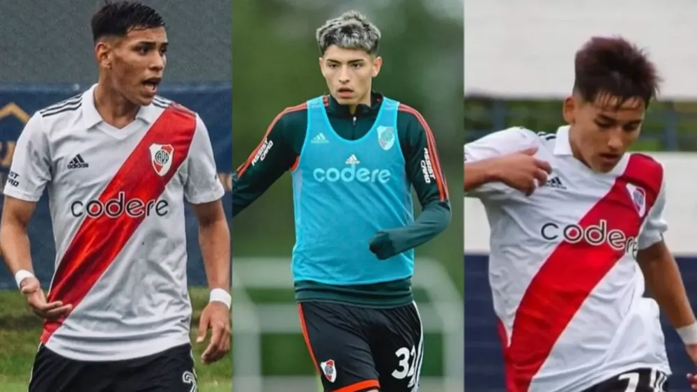 Ulises Giménez Agustín Ruberto e Ian Subiabre River