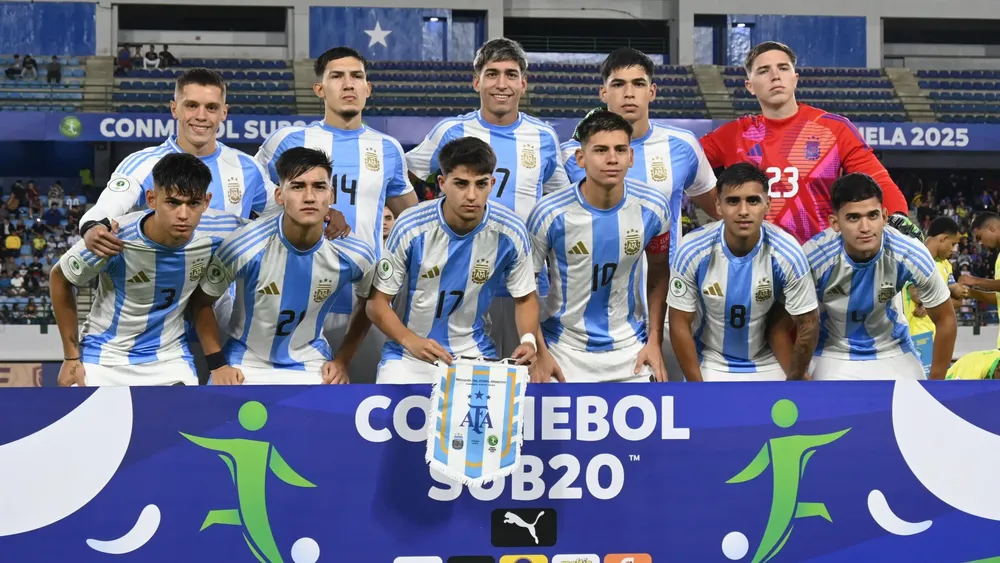 Formación Argentina Sub 20 Martinet Subiabre (Foto: Selección Argentina)