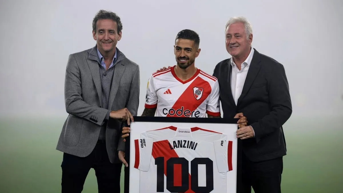 Lanzini 100 partidos (Foto: Baires Deportes)