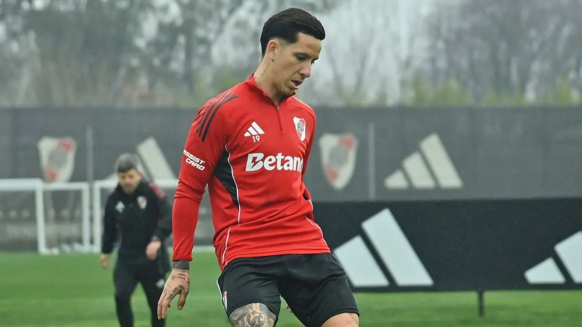 Sebastián Driussi entrenamiento River