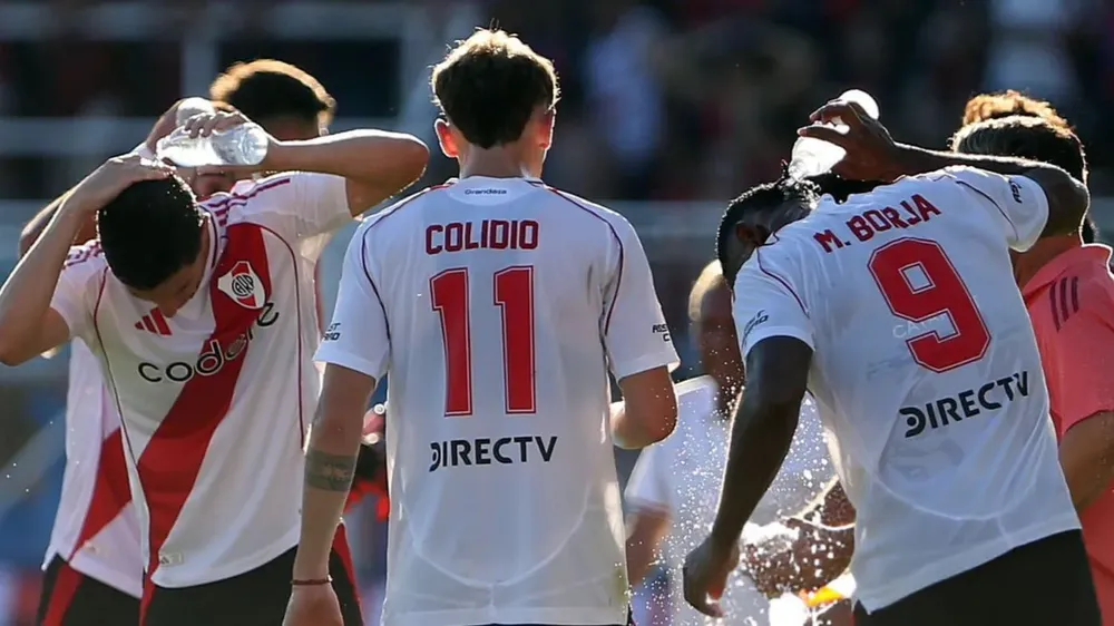 Equipo River calor altas temperaturas agua (Foto: Getty Images)
