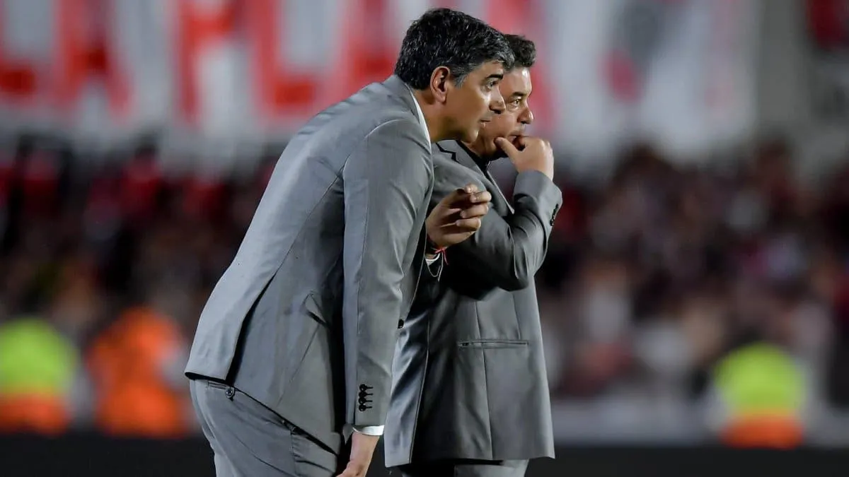 Matías Biscay y Marcelo Gallardo vs. Talleres - Liga Profesional 2024