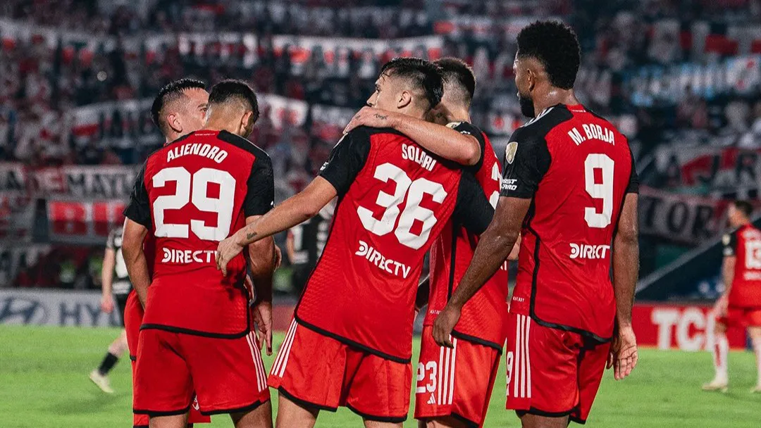 Festejo jugadores River Libertad Libertadores 2024 (Foto: River Plate)