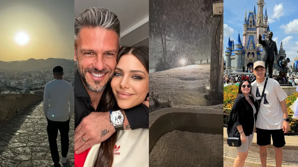 Imágenes vacaciones jugadores plantel River Demichelis