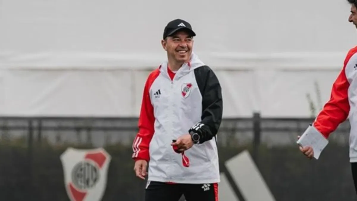 Marcelo Gallardo entrenamiento River Camp (Foto: River Plate)