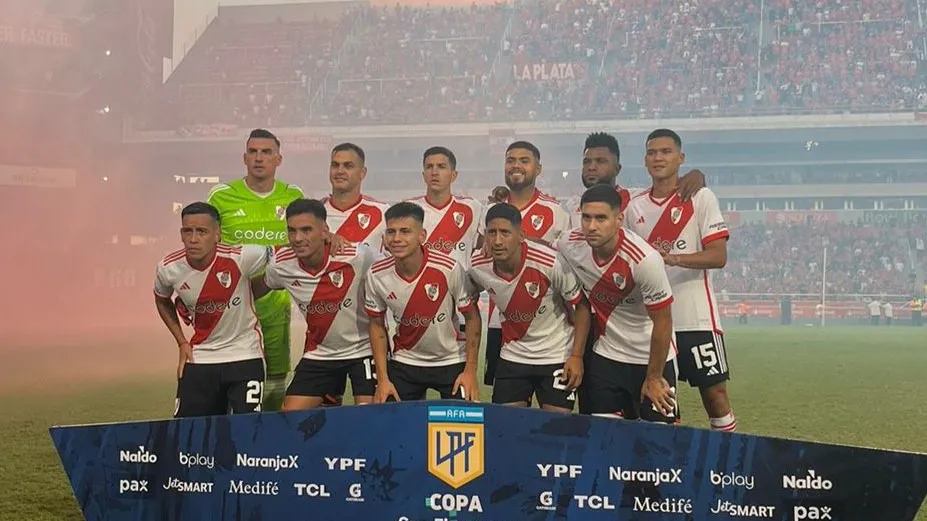 Formación River Independiente Copa Liga 2024 (Foto: LPF)