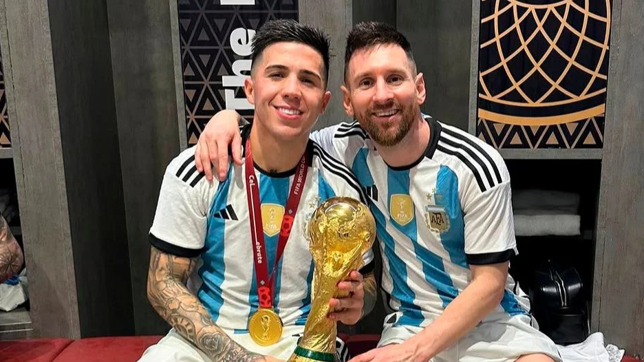 Enzo Fernández Messi selección Argentina  (Foto: Instagram Enzo Fernández)